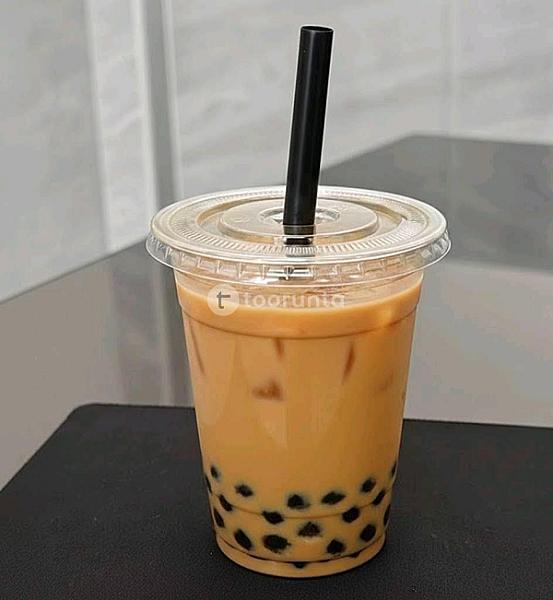 Clear Boba / Bubble Tea Cups With Flat Lid | 350ml | Pack Of 100