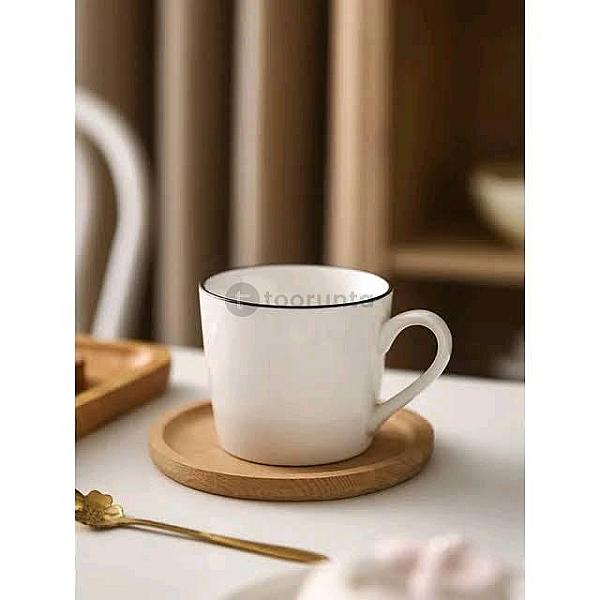 Zen Rolled Rim Ceramic Mug | 350 Ml