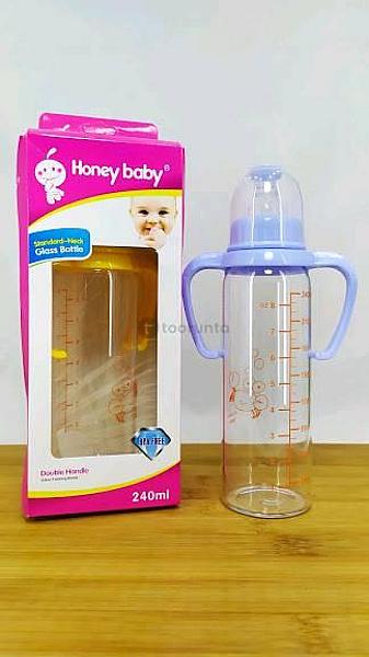Honey Baby Standard Neck Glass Bottle W/double Handle