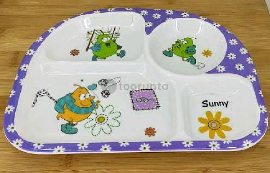Baby Plates With Four Divided Section 7210