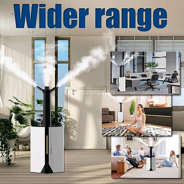 7l Ultrasonic Humidifiers With Oil Diffuser And Nightlight, Top Fill Design, Adjustable Mist, Quiet, White