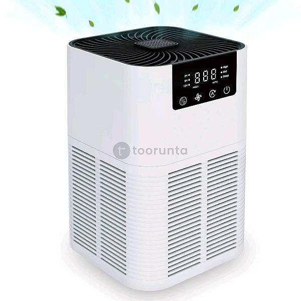 Portable Desktop Air Purifier Air Cleaner Pm 2.5 Display With Hepa Filter Diffuser Essential Oil
