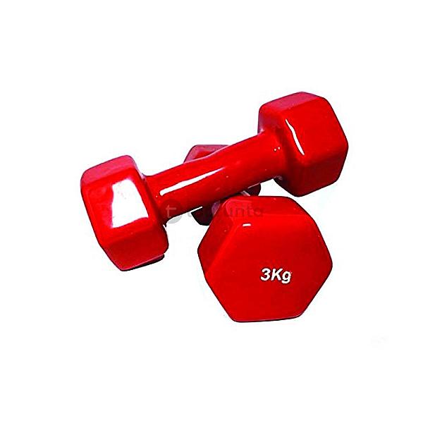 Vinyl Mini Dumbbell (1 Pair) 3 Kg