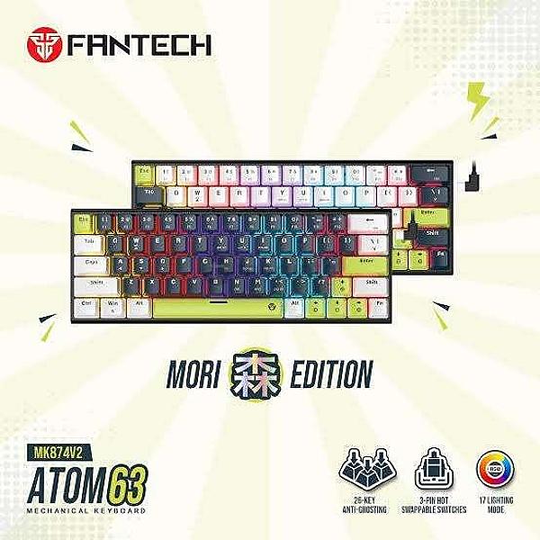 Fantech Atom63 Mk874v2 Mechanical Keyboard Mori Edition Blue