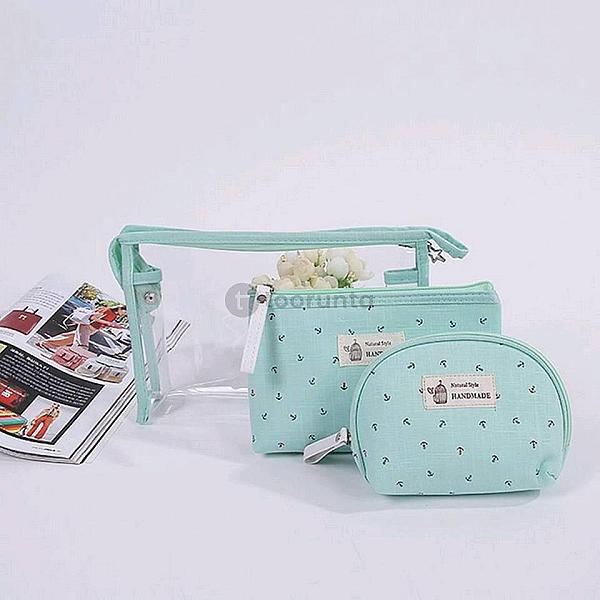 Juniper Travel Bags / Transparent Cosmetic bag (3 Pcs Set)