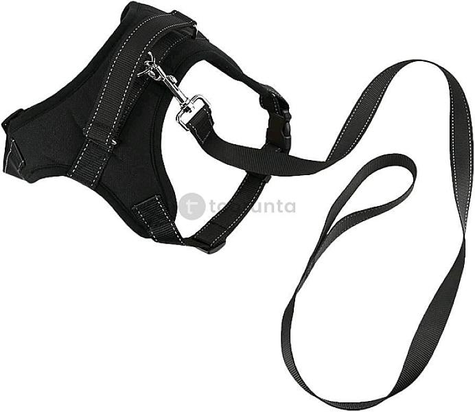 No-pull Padded Adjustable Dog Harness Vest Heavy Duty Pet Lead Leash Set For Medium Dogs