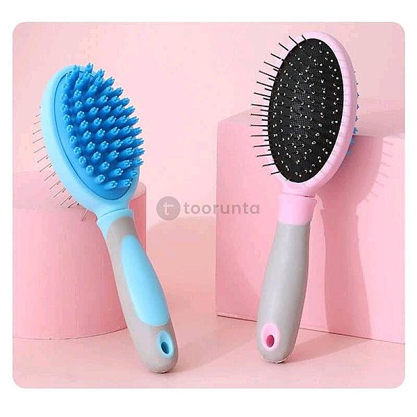 Comb 2 In 1 Massage Brush For Shedding Grooming Remove Loose Hair