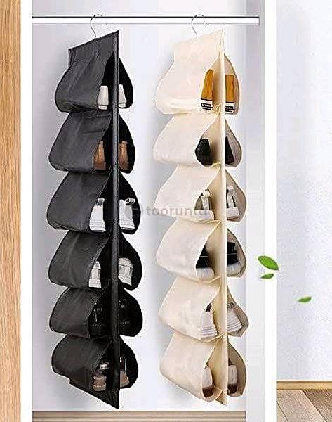 Neat Nook / 6 Pockets Hanging Storage Shoe Organizer