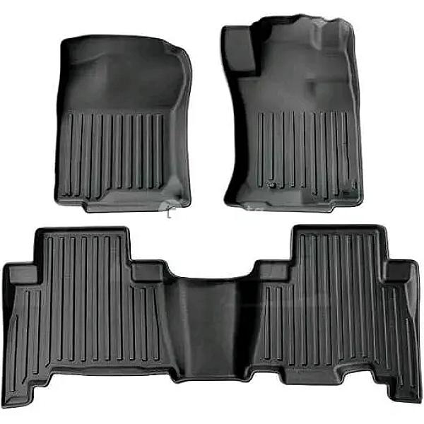 Tpe Floor Mats For Toyota Prado Kdj150r | 3-piece All-weather Waterproof Car Floor Mat Set | Heavy-duty Anti-slip Interior Floor Liners