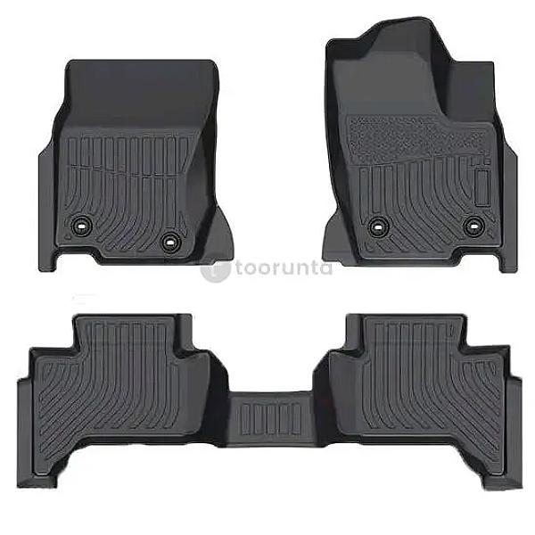 Tpe Floor Mats For Toyota Prado Gdj250r | 3-piece All-weather Waterproof Car Floor Mat Set | Heavy-duty Anti-slip Interior Floor Liners