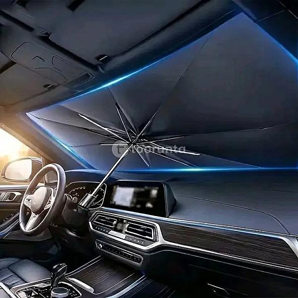 Foldable Car Windshield Sunshade Large Umbrella | Uv Protection Heat Shield For Car Windshield | Portable Retractable Sun Block