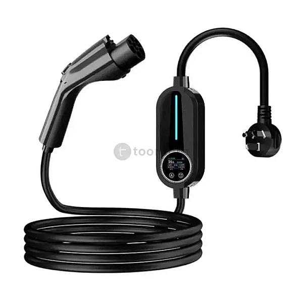 Electric Vehicle Charging Cable | 220v Ac Portable | 3.5kw Standard Ev Charger For Home & Outdoor Charging | Portable,
