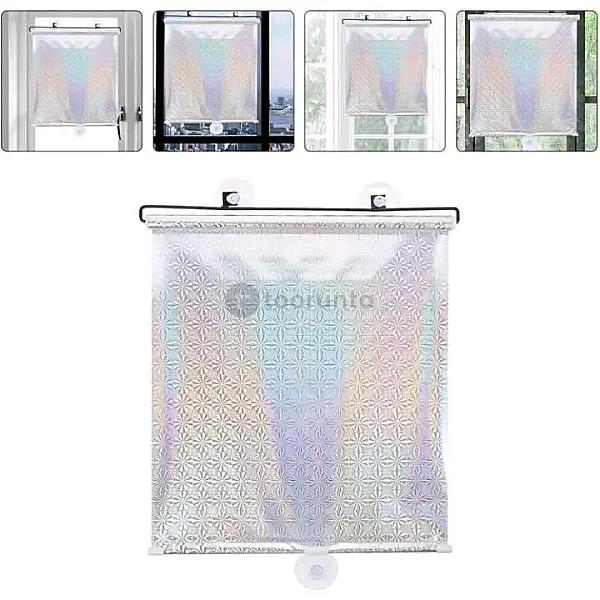 Retractable Window Roller Sunshade With Suction Cups | Portable Uv Protection Window Blind Curtain | Foldable Heat Insulation | Block Harsh Lights