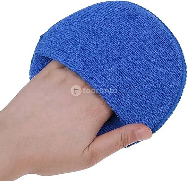 Microfiber Applicator Pads With Finger Pocket | Soft Car Wax & Polish Applicator Sponge For Car Detailing, Interior Cleaning, Tire Dressing & Auto Care