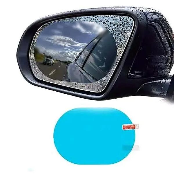 2-piece Car Rearview Mirror Anti-fog Clear Film | Waterproof Rainproof Protective Film For Side Mirrors, Universal Hd Transparent Peel & Stick Mirror Screen Protector