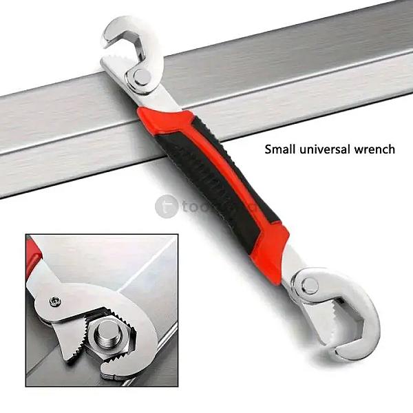 Double Head Multi-function Quick Adjustable Wrench Spanner | Universal Self-adjusting Dual End Wrench | Grip Lock Tool For Hex Nuts, Pipes, Plumbing, Automotive Repair, Home Maintenance