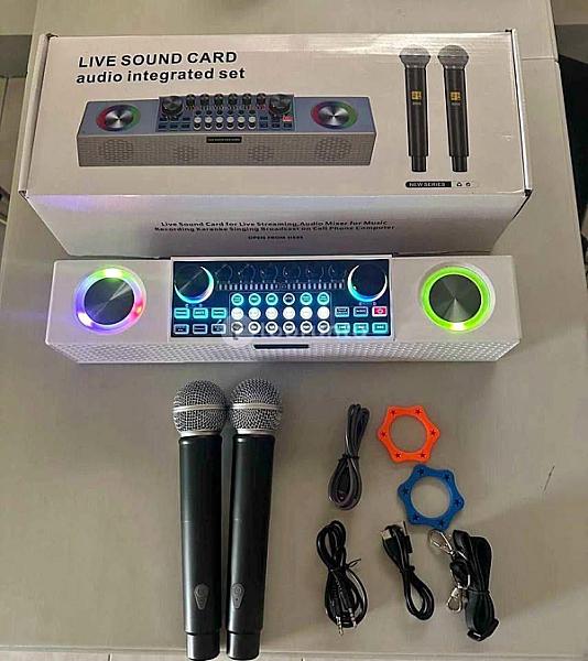 Live Sound Card For Live Streaming Audio Mixer For Music Recording Karaoke Singing Broadcast On Cel