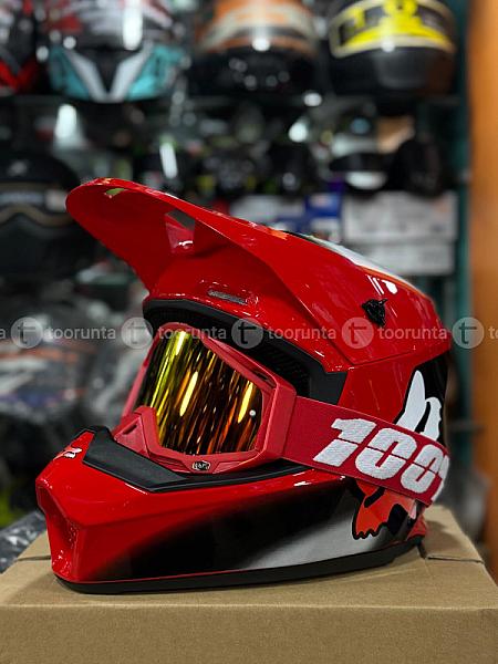 Fox Helmet With Goggles