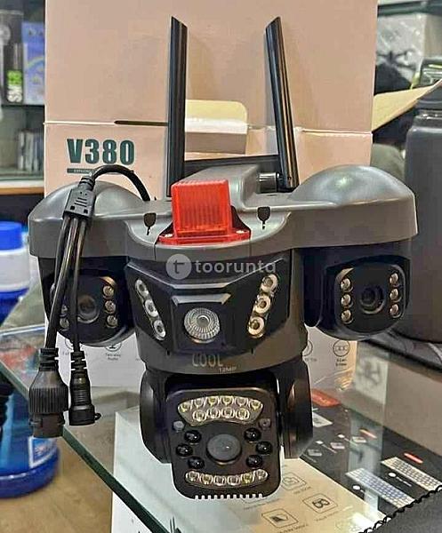 4lens Cctv Camera V380 Cool 360 Rotation Camera With 32 Gb Memory Card