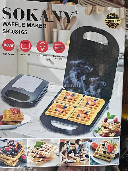Sokany Waffle Maker 1400w 4 Slices Sk-08165 Sokany