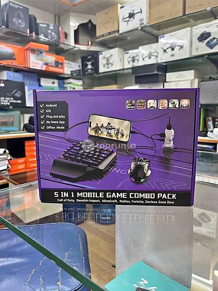 5 In 1 Gaming Combo Set For Iphone And Android Phone Support
