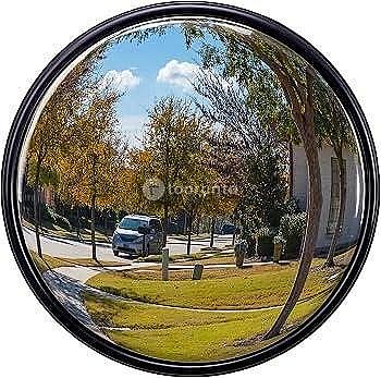 16-inch Convex Safety Mirror | Wide-angle Security & Traffic | Outdoor Indoor Blind Spot For Driveways, Parking Lots, Warehouses & Shops
