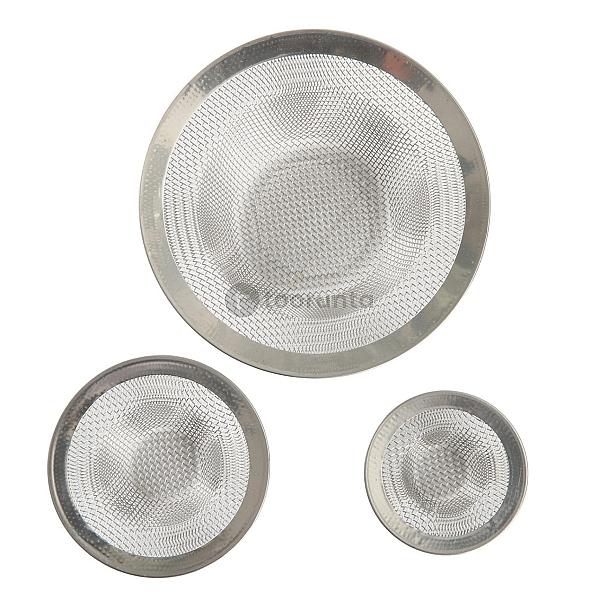Stainless Steel Mesh Sink Strainer Set | Eotia Brand 3 Piece Drain Set Filter For Kitchen & Bathroom Sinks | Anti-clog Hair & Food Catcher