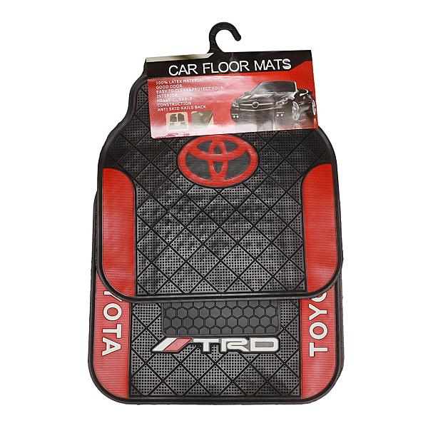 Grey/red Color Floor Mat For Toyota Car