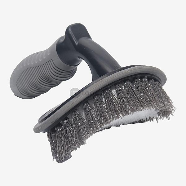 Car Wheel & Tire Brush For Car Rim, Soft Bristle Car Wash Brush, Cleans Tires & Releases Dirt And Road Grime- Rectangel
