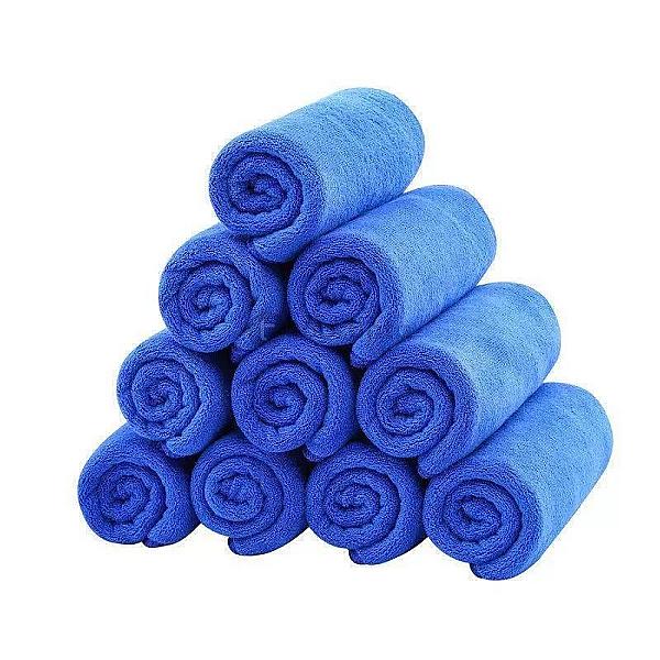 Microfiber Car Cleaning Towel 40 × 60 Cm (Pack Of 10) | Ultra Soft Super Absorbent Multipurpose Car Drying Cloth | Lint-free Cleaning For Car, Home, Kitchen & Glass
