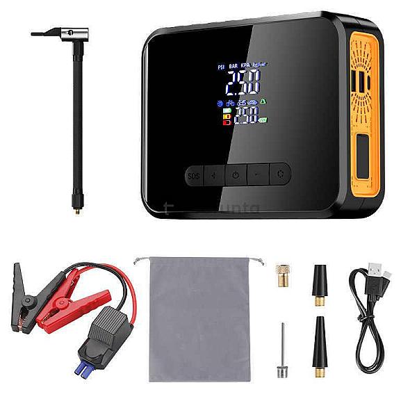 Super Energy 2-in-1 Car Jump Starter & Portable Tire Inflator 8000mah Power Bank 12v 1000a Peak Output Led Flashlight 150 Psi 60w Air Compressor Cx-319