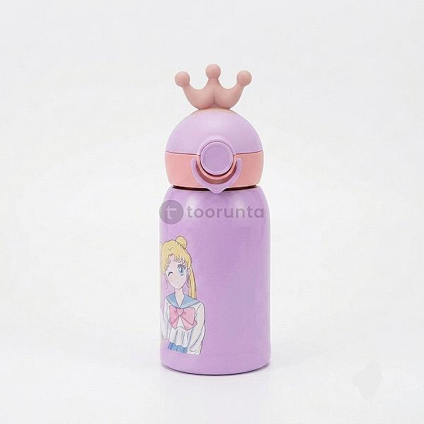 Cute Stainless Steel Water Bottle With Straw Vacuum Insulated Thermal Flask | Leakproof Kawaii Sipper Bottle For School, Office, Gym, Travel & Daily Hydration | Kids Watter Bottle