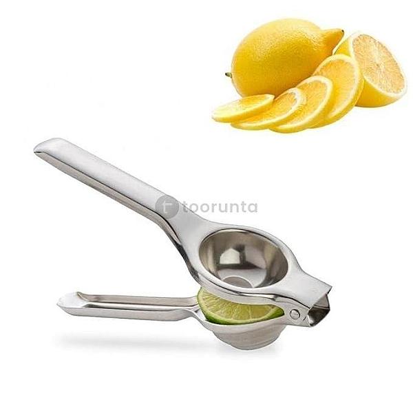 Stainless Steel Lemon Squeezer | Eotia Brand Manual Citrus Juicer With Non-slip Handle | Heavy Duty Lime, Lemon & Orange Juice Press For Kitchen & Bar