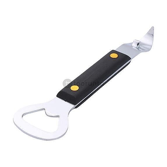 2-in-1 Stainless Steel Headed Manual Can & Bottle Opener | Eotia Brand Multifunction Opener | Heavy Duty Kitchen Can Punch For Home, Camping & Outdoor Use