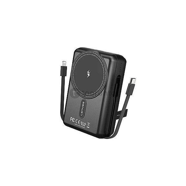 20000mah Magnetic Wireless Power Bank | Lenyes Px274d 22.5w Pd Fast Charging With 15w Magnetic Wireless Charging | Built-in Usb-c & Lightning Cables, Foldable Stand, Digital Display Portable Charging