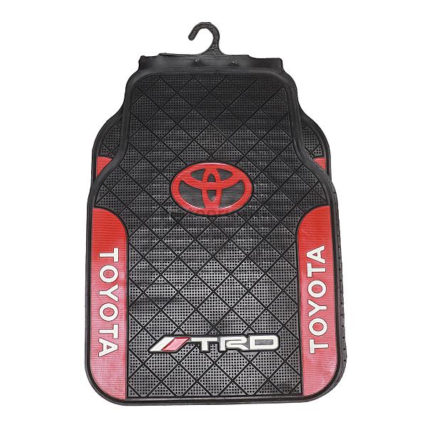 Floor Mat | Black/Red Color Floor Mat For Toyota Car