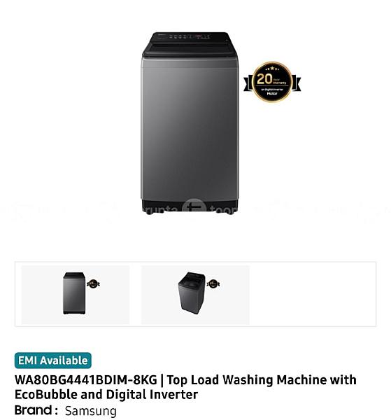 Samsung 8kg Top Load  Washing Machine