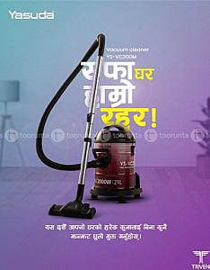 Yasuda2000w drum vacuum cleaner YS VC2025DK