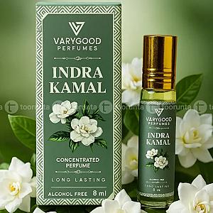 VaryGood Perfumes Indra Kamal Attar Roll On 8ml| Sacred & Floral Long Lasting Concentrated Perfume for Men & Women