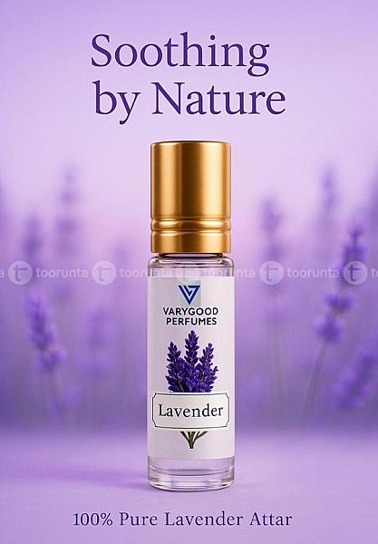 Varygood Lavender Attar Roll On - 8ml Alcohol-free Concentrated Perfume For Men & Women | Long Lasting Calming Scent