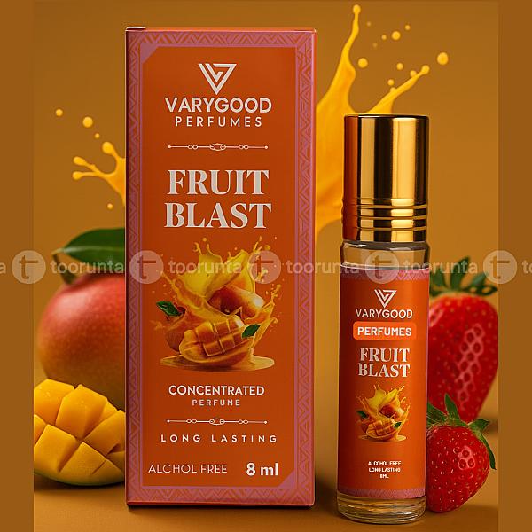 Varygood Fruit Blast Attar Roll On - 8ml Alcohol-free Concentrated Perfume For Men & Women | Long Lasting Fruity Fragrance Blend