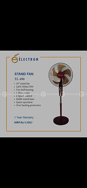 Electron Heavy Base Stand Fan
