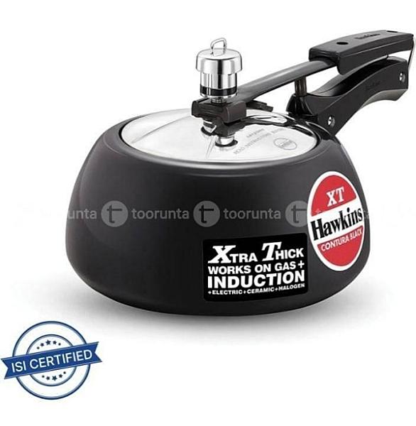 Hawkins Contura Black Xt Pressure Cooker, 2l- Cxt20