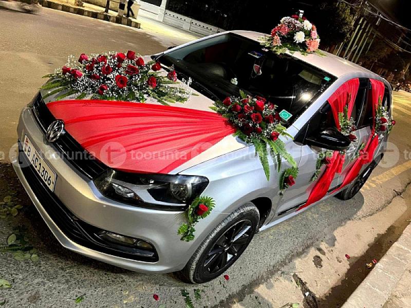 Heavy Wedding Car Decoration