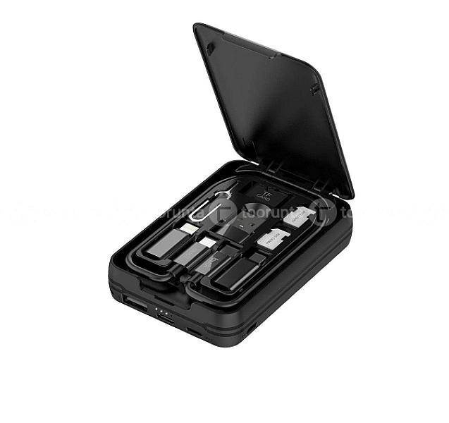 Budi 5000mah Power Bank Multi Functional Box Multi Cable 6 Types Sim Kit