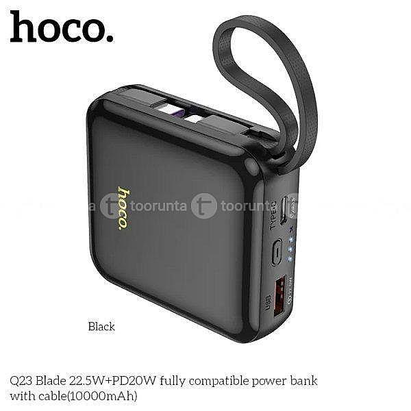 Hoco Q23 Blade 22.5w+pd20w Fully Compatible Power Bank With Cable 10000mah