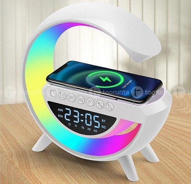 Bt3401 Bluetooth Wireless Charging Speaker Led Display Clock Alarm