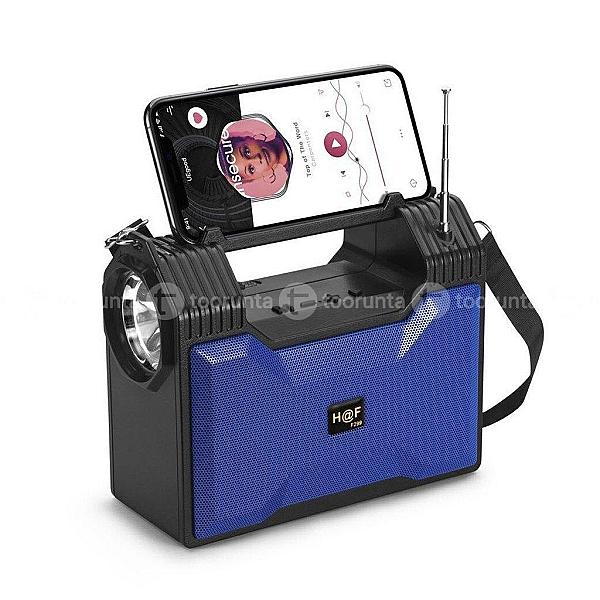 H@f Hf-f299 Wireless Bluetooth Speaker Solar Rechargeable Torch Light Fm Radio Tf Slot