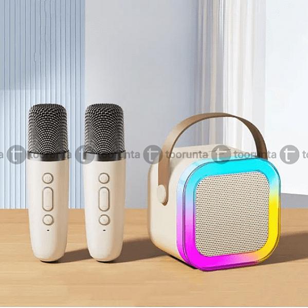 K12 Dual Microphone Karaoke Bluetooth Speaker Rgb Light