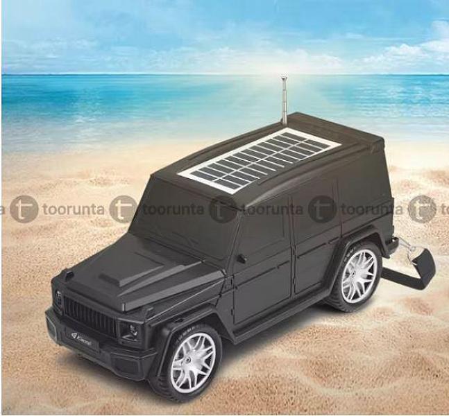 Kisonli B2 Portable Cool Car Solar Charging Bluetooth Speaker With Flashlight